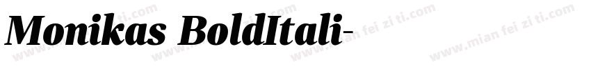 Monikas BoldItali字体转换